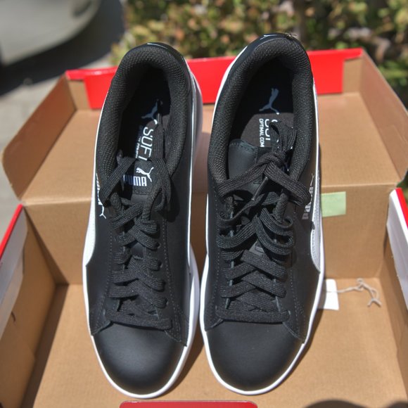 Puma Smash V2 Men's Leather Sneaker BLACK - Picture 3 of 7